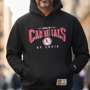 NWT Mitchell & Ness St Louis Cardinals Hoodie Sweatshirt Sz L Baseball MLB